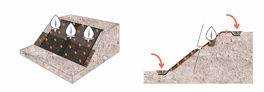 Kotvenie kokosových a ďalších georohoží