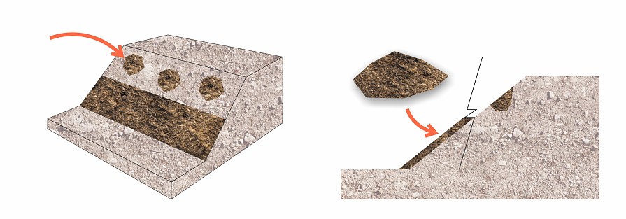 Ohumusovanie odkrytých zárezov a nových svahov